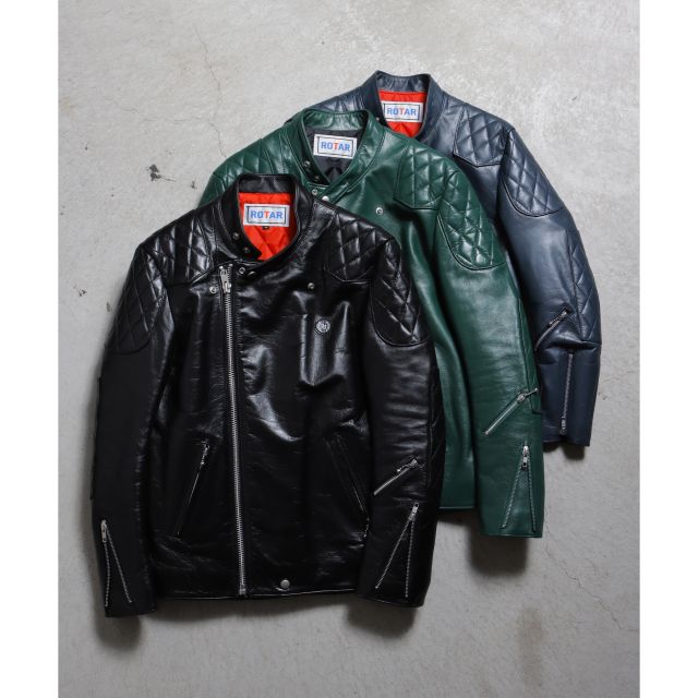 ROTAR RIDERS GT (W)
体へ馴染むカーフレザー、緩やかにカーブしたアームラインが、唯一無二のフィット感を育ててくれます。

#rotar #ライダースジャケット